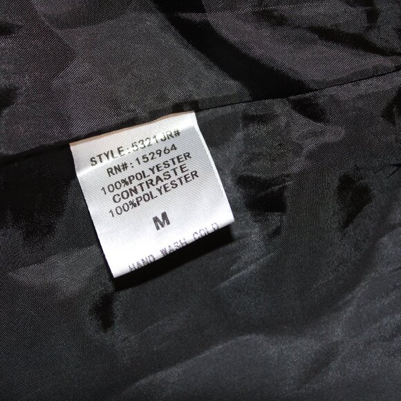 Ever B Black Pinstripe Blazer Medium 3/4 Sleeve Business Jacket - Picture 7 of 7